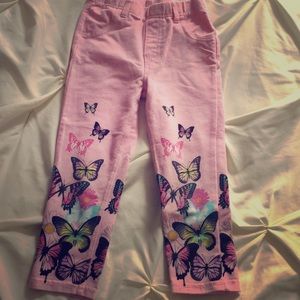 Toddler butterfly jeggings